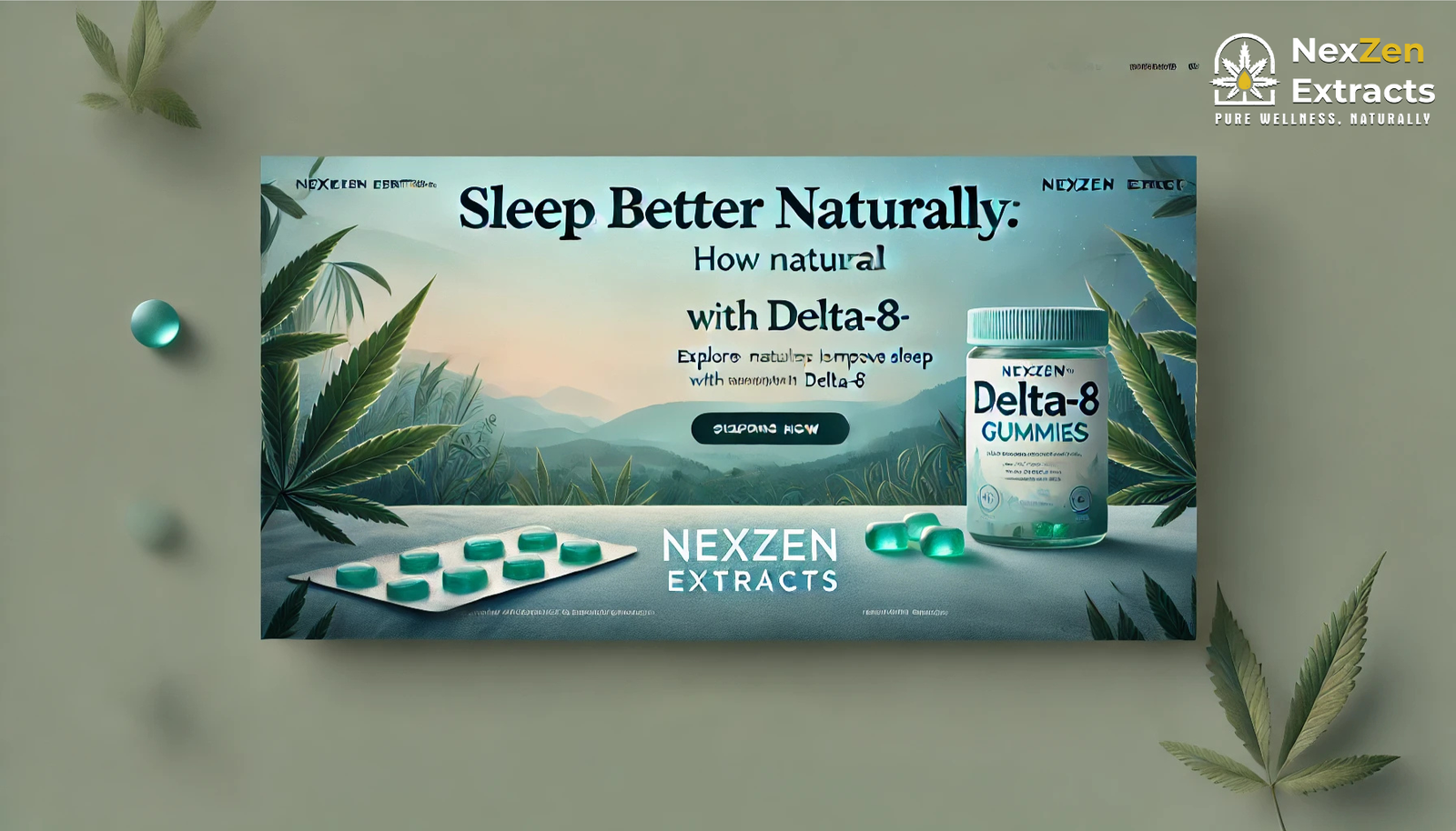 Sleep Better Naturally: How Delta-8 Gummies Can Help You Relax and Rest