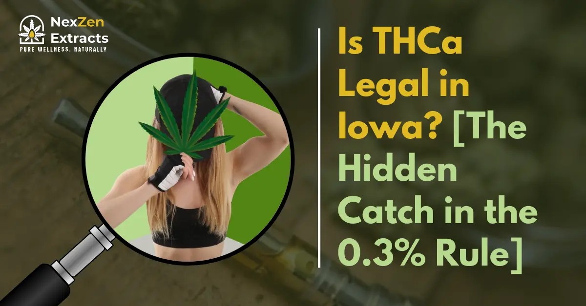 Is THCa Legal in Iowa? [The Hidden Catch in the 0.3% Rule]