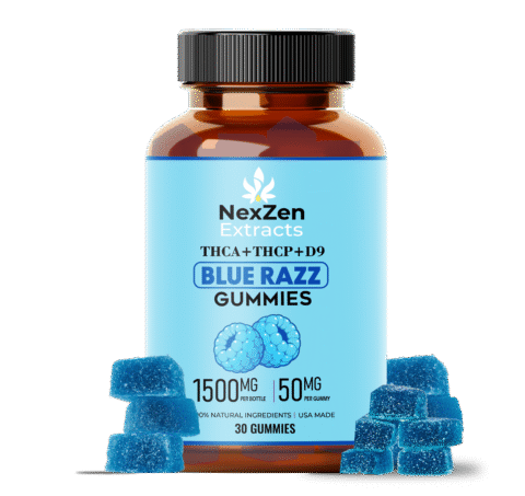 THCA+THCP+D9 Blue Razz Gummies