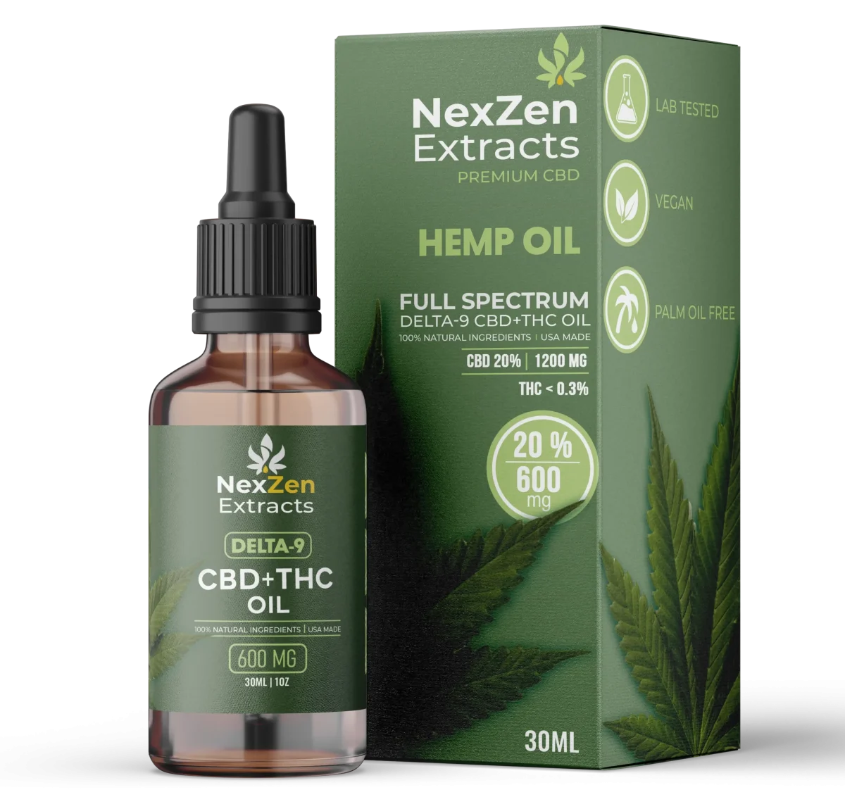Delta 9 Oil (CBD + THC Oil) - Image 1