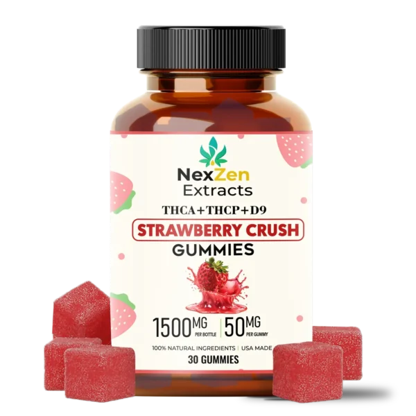 THCA+THCP+D9 Strawberry Crush Gummies