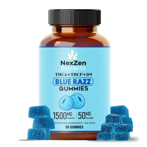 THCA+THCP+D9 Blue Razz Gummies