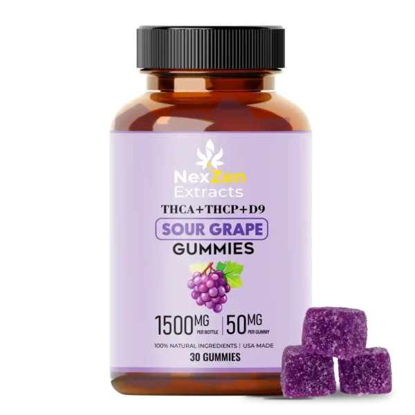 THCA+THCP+D9 Sour Grape Gummies