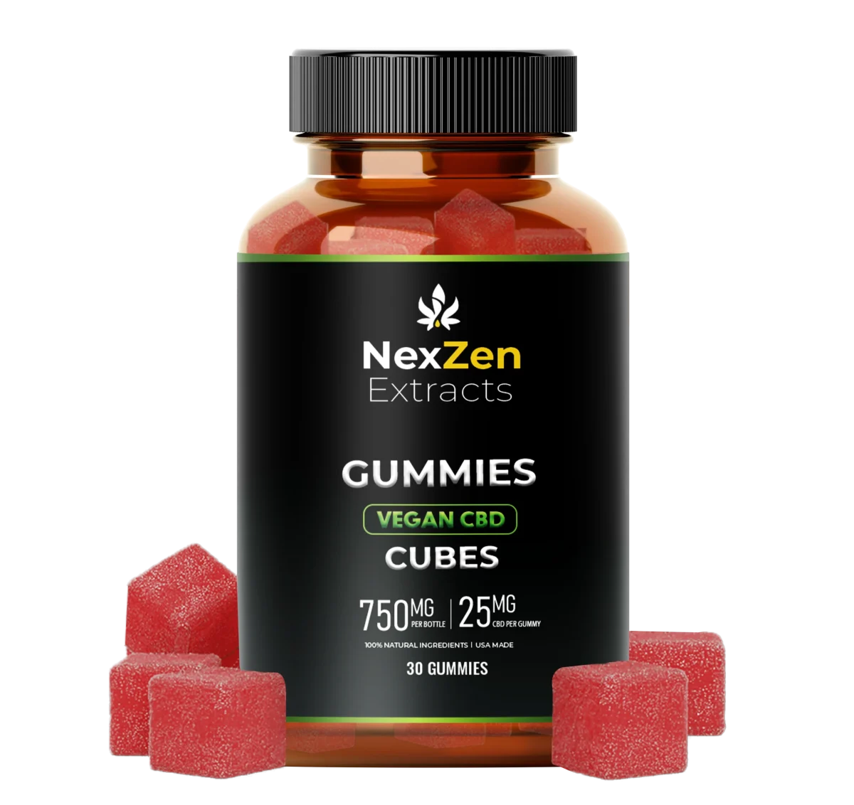 Vegan CBD Gummies (Cubes) - Image 1