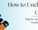 how to unclog a cart