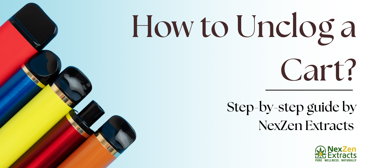 how to unclog a cart