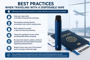 Best Practices When Traveling With a Disposable Vape