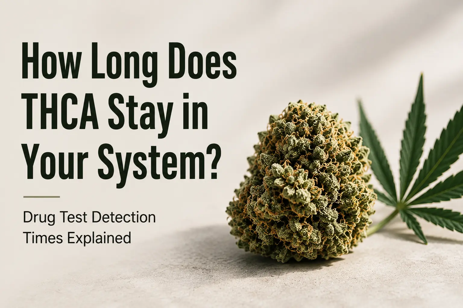 How Long Does THCA Stay in Your System?