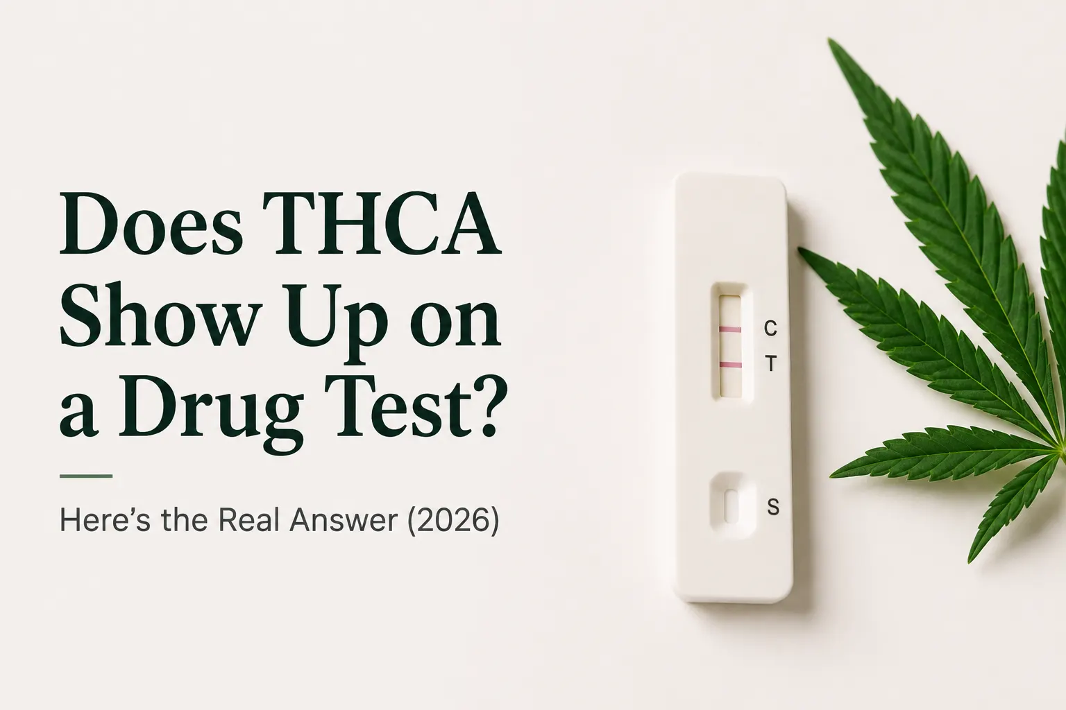 Does THCa Show up on a drug test?