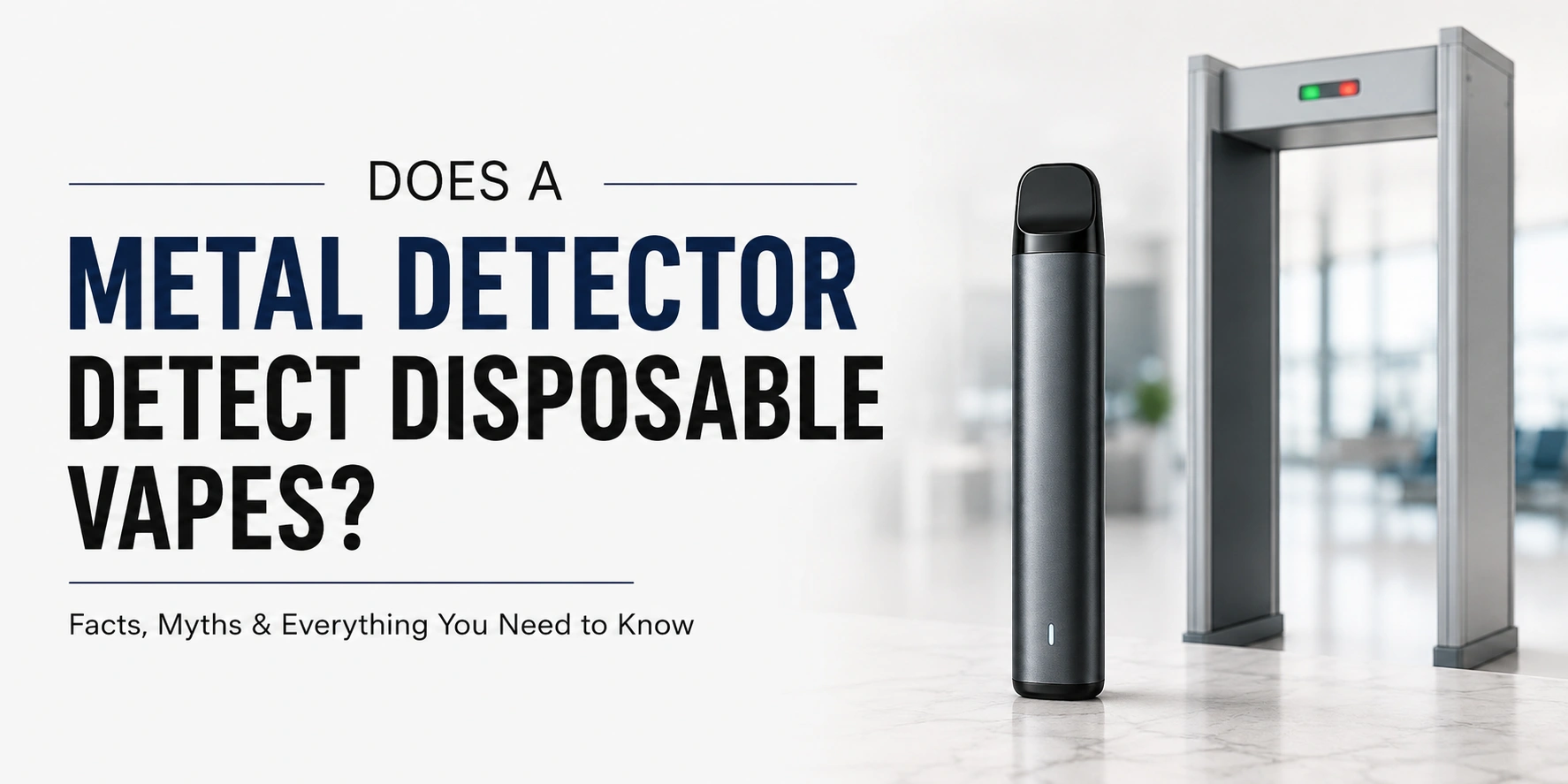 Does a Metal Detector Detect Disposable Vapes The Complete 2026 Guide