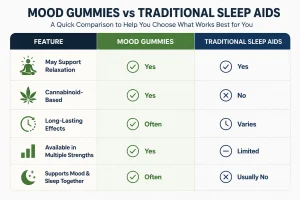Mood gummies vs tradional hep gummies
